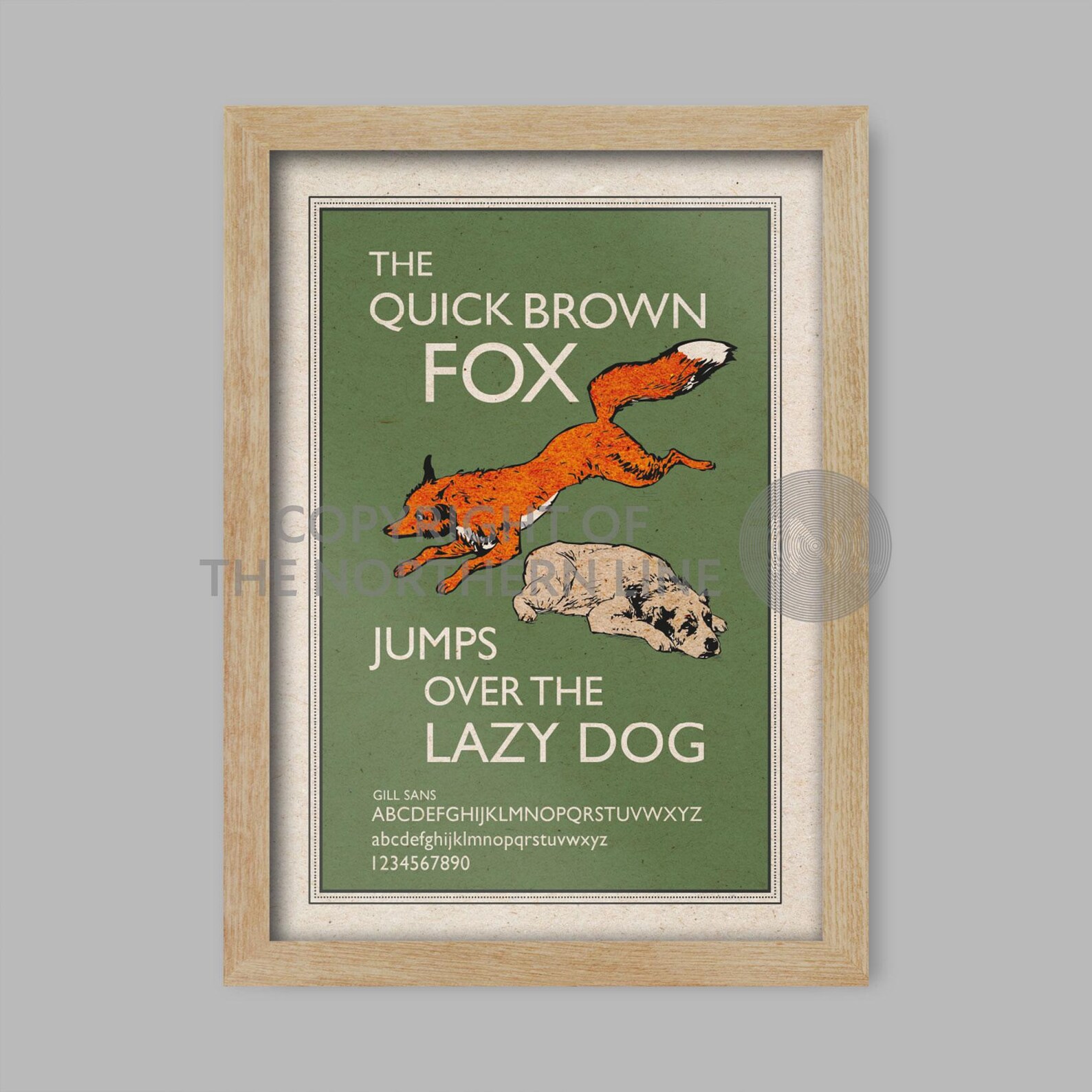 The Quick Brown Fox Poster Print - Etsy