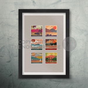 Lakes Montage - Lake District poster print