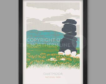 Dartmoor National Park Poster Print