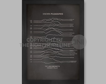 Known Pleasures Poster - The Lake District