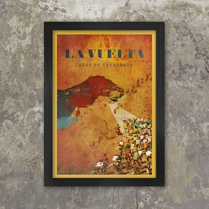 Vuelta a Espana - Lagos de Covadonga Cycling Poster Print