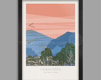 Cairngorms National Park - Scottish Poster Print
