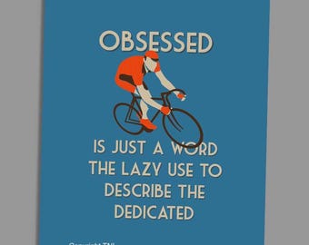 Cycling Quote Card - A6 Blank Greeting Card
