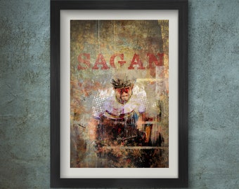 Sagan - Stampa poster di ciclismo di Peter Sagan