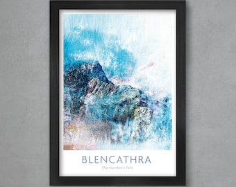 Blencathra and Sharp Edge - Abstract Poster Print