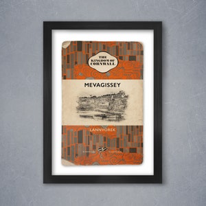 Impresión de póster de estilo Klimt clásico de Mevagissey Kernow