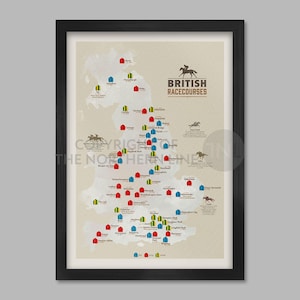 British Racecourses Poster Print