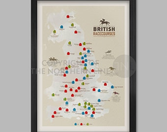 British Racecourses Poster Print