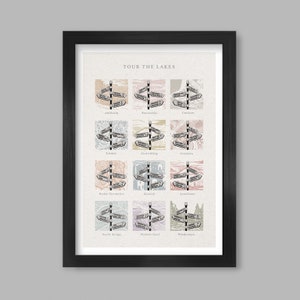 Tour The Lakes - Lake District Poster Print