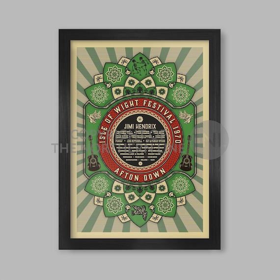 1970 Isle of Wight Festival - Music Poster Print (green) - Etsy 1970 Isle of Wight Festival - Music Poster Print (green) - Etsy