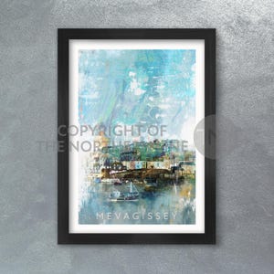 Mevagissey Harbour - Affiche imprimée