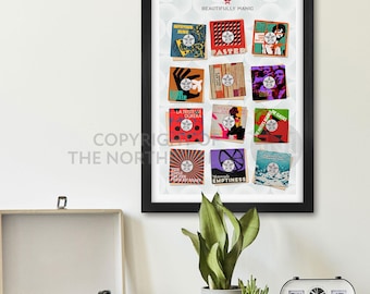 Beautifully Manic - Music Poster print