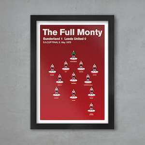 Sunderland 73 FA Cup Final - Football Poster Print