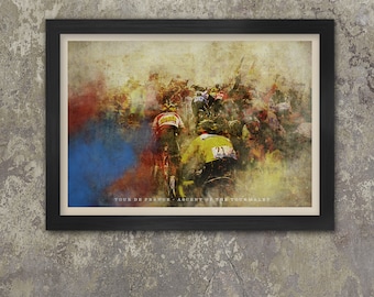 Tour de France - The Ascent of the Tourmalet cycling poster