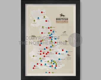 British Racecourses Poster Print