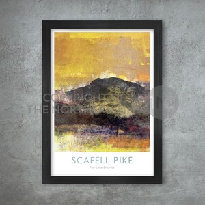 Scafell Pike 3 Peaks Poster print
