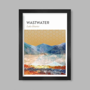 Wastwater Abstract - Lake District Poster Print