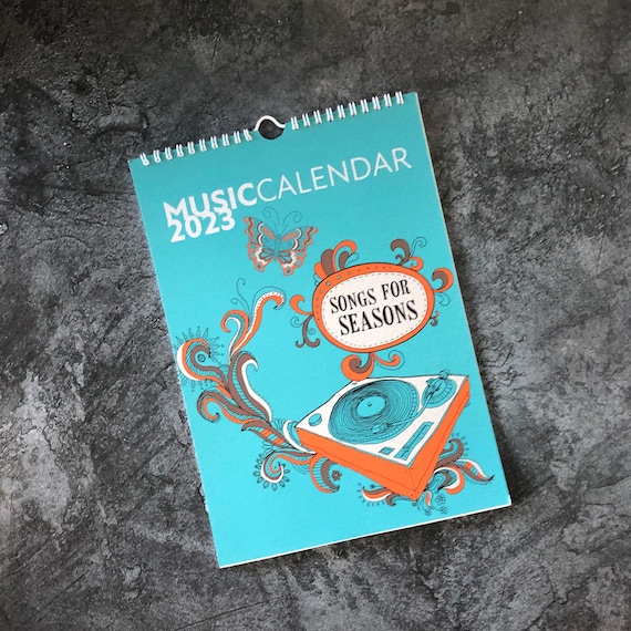 2023-music-calendar-songs-for-seasons-etsy-uk