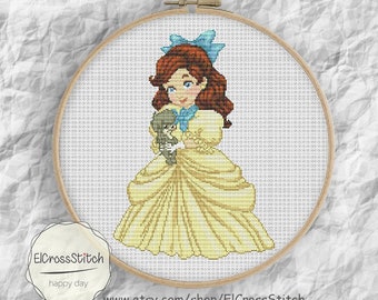 Cross Stitch Pattern, Cross Stitch Chart, Needlecraft  Needlework PDF Instant Download,S023