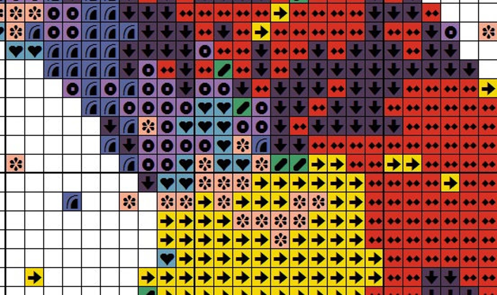 Heart cross stitch Heart hands Cross Stitch Pattern Love Etsy