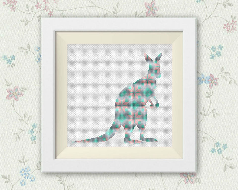 BOGO Free Kangaroo Cross Stitch Pattern Australia Joey Etsy