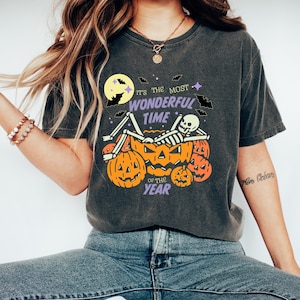 The Most Wonderful Time Of The Year Halloween Shirts, Spooky Season Shirts, Full Moon Shirt, Horror Apparel, Direct to Garment