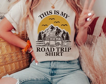 Vintage Road Trip Shirt-Mens Road Trip Tshirt-Ladies Road Trip TShirt-Hiking Shirt-Camping Shirt-Unisex Plus Sizes