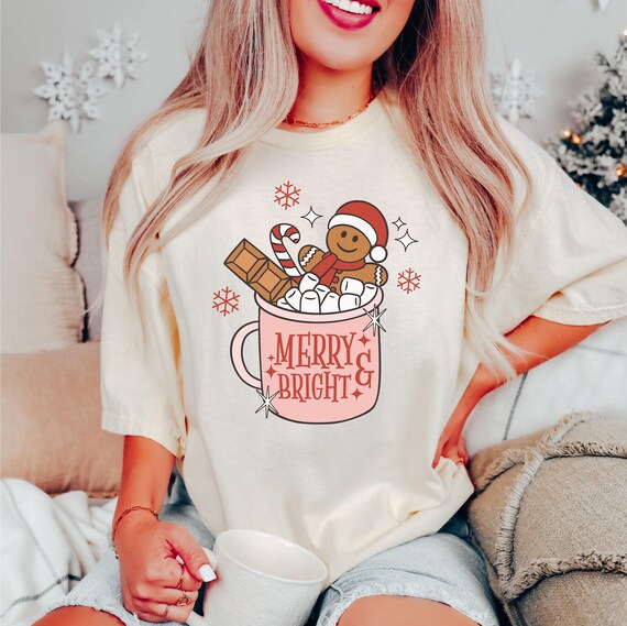 Merry & Bright Gingerbread Cup Tee Merry & Bright Gingerbread Cup Tee