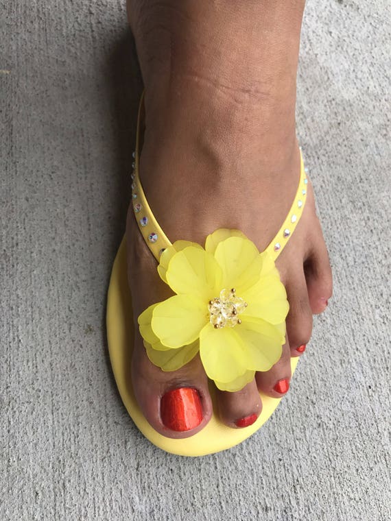 jeweled flip flops
