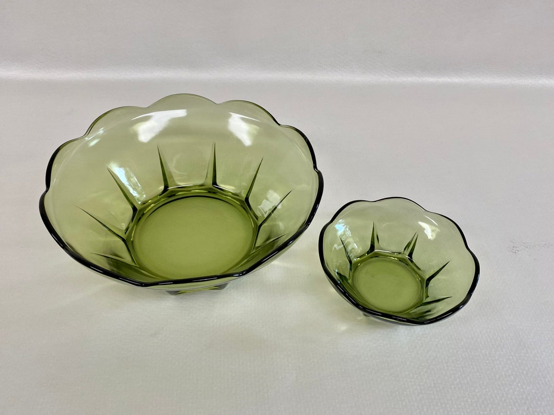 Vintage Anchor Hocking Chip and Dip Set Etsy