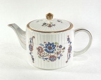 Vintage Ellgreave Ironstone Teapot by Wood & Sons Made in England