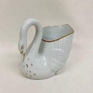 Vintage Limoges Porcelain Swan Sauce Bowl