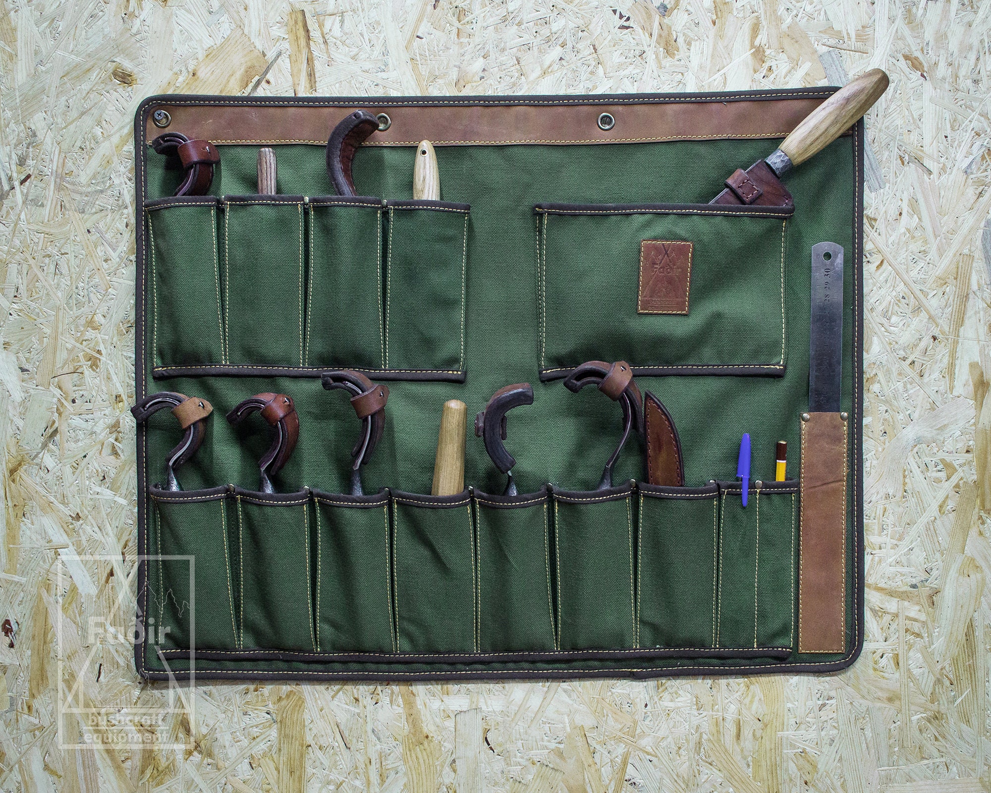 Big Green Canvas Wall Organizer for Tools Bag for Tools Wall Etsy