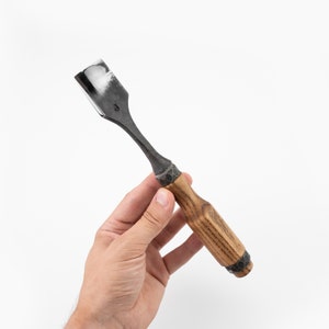 3.5 cm Straight carving gouge - Hand power carving tool for making kuksa, spoons, bowls