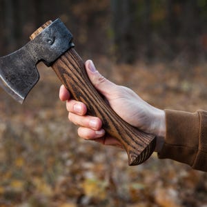 Forged Steel Mini Carving Axe: Socket Woodworking Tool