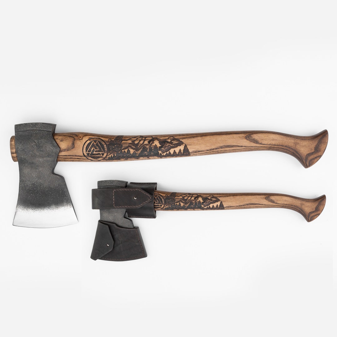 18 Tomahawk Hatchet Throwing Axe Non-Slip Handle Wood Camping Outdoor Survival | #4583030673
