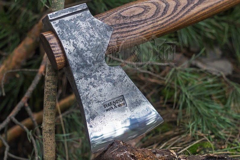 Middle Camping Axe With Long Handle Camping Axe Bushcraft Etsy