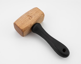 Small rounded wooden mallet