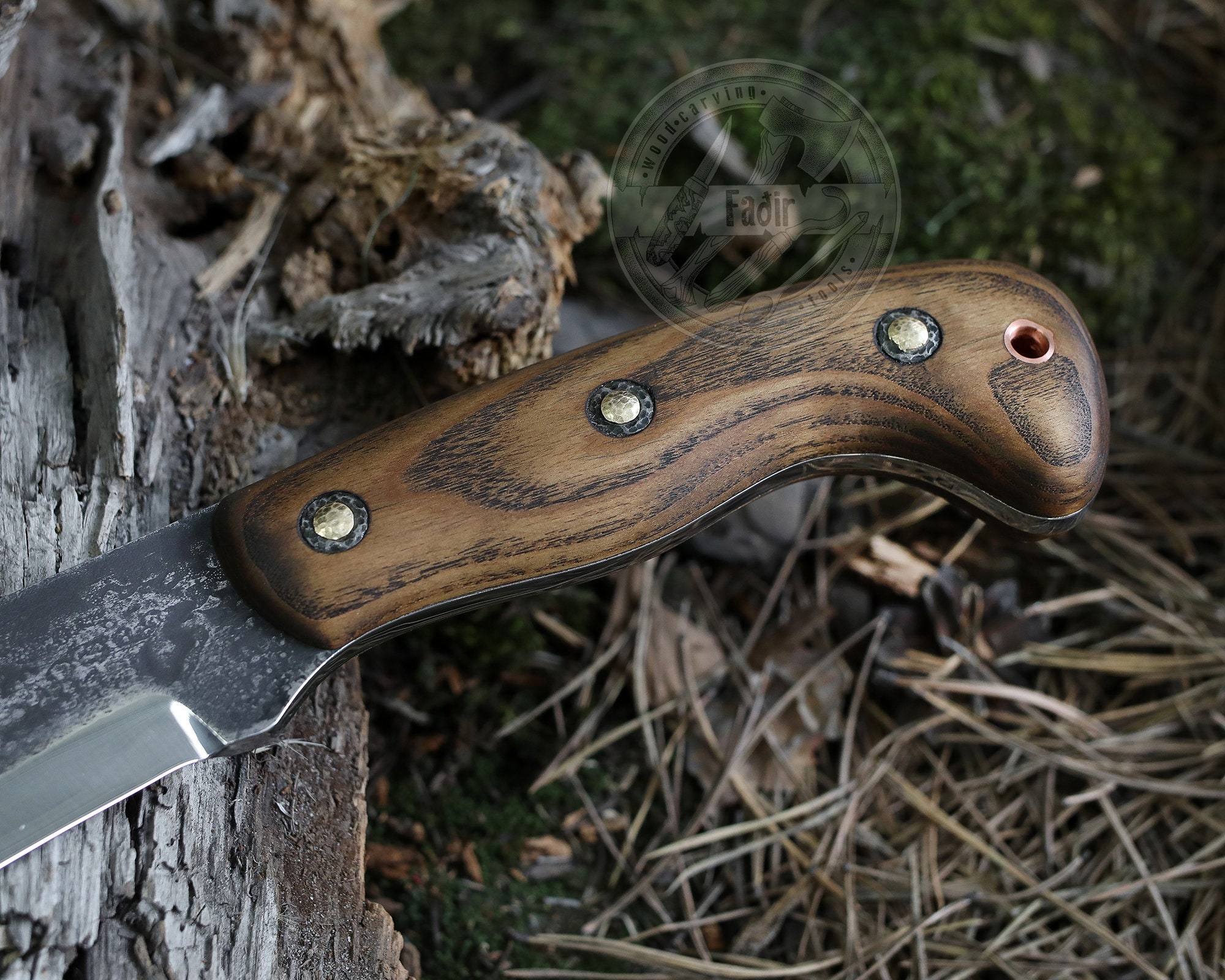 Big Bushcraft knife 6 Machete Hatchet Knife Big Knife Etsy