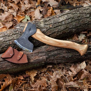 13&#39;&#39; Small Carving Axe for Woodcarving with Leather Sheath