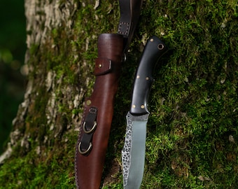 Bushcraft Knife #1 with Hornbeam handle, Big Knife