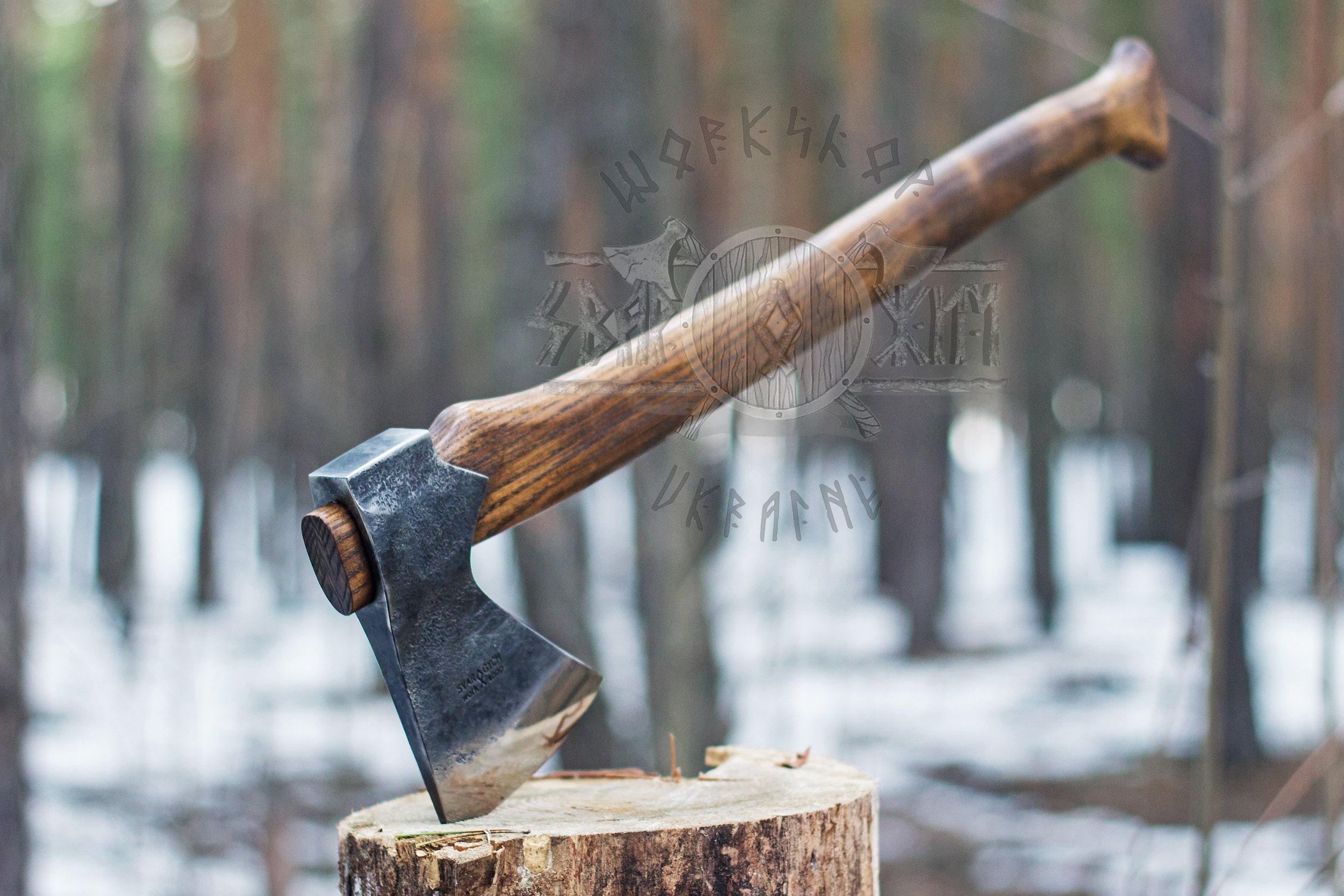 Hand-forged Scandinavian Forest Axe 52100 High Carbon Steel - Etsy