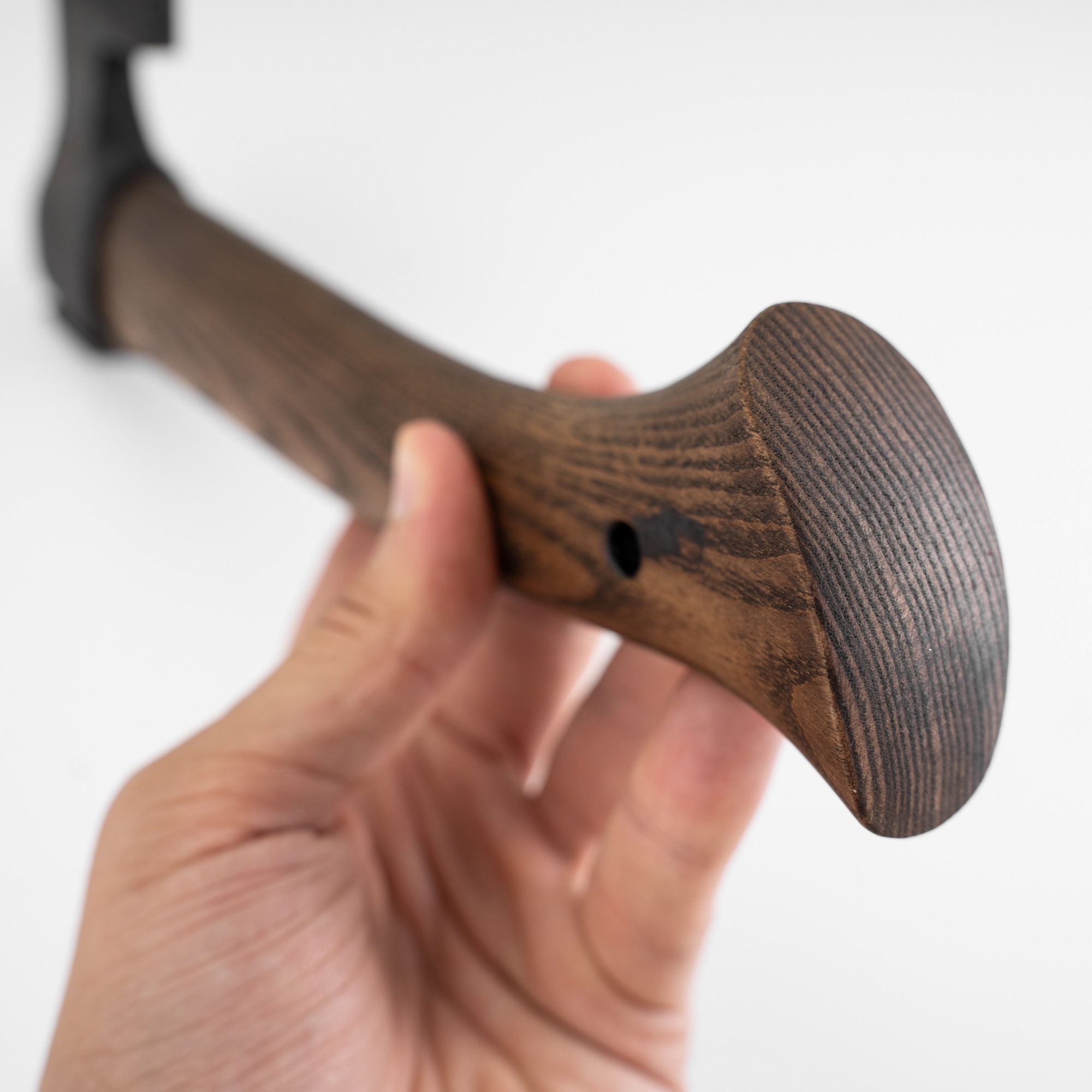Hacha pequeña hecha a mano con grabado personalizado para tallar,  carpintería, carpintería con funda de cuero y trabilla para cinturón,  longitud de 5,7 pulgadas -  España