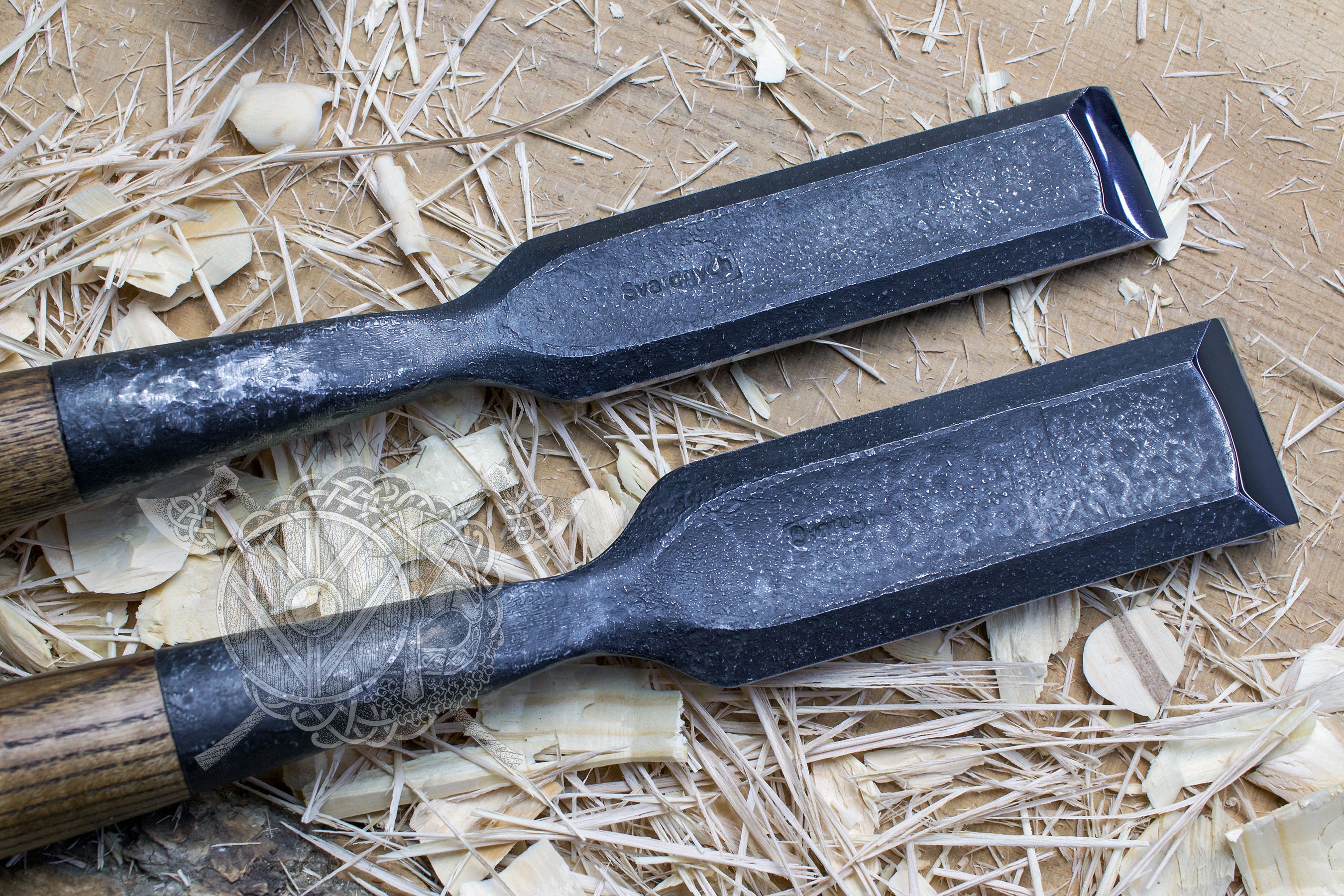 Set of Long Timber Framing Chisels Beveled Edges 15 Etsy