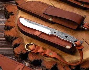 Limited Edition Drop - Micro Cleaver Knife Blank  #1 – Full Tang Bushcraft Blade – DIY Handle Knife – Compact Camping EDC Tool