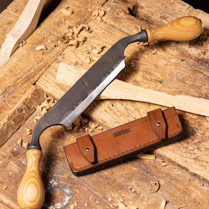 Small Drawknife for Carpenters, Carving Works, Woodcarving