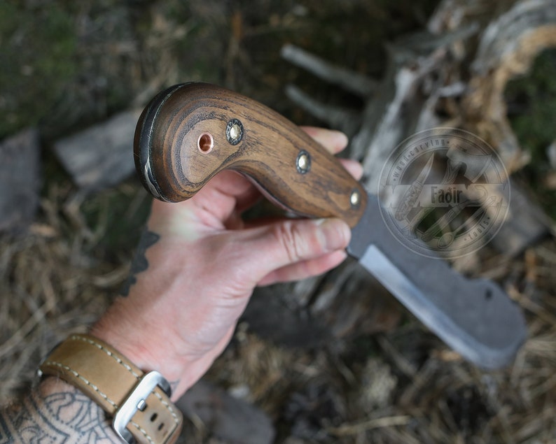 Big Bushcraft HatchetKnife 7 Machete Hatchet Knife Big Etsy