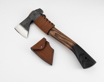 Bushcraft Axe with Hammer and short handle