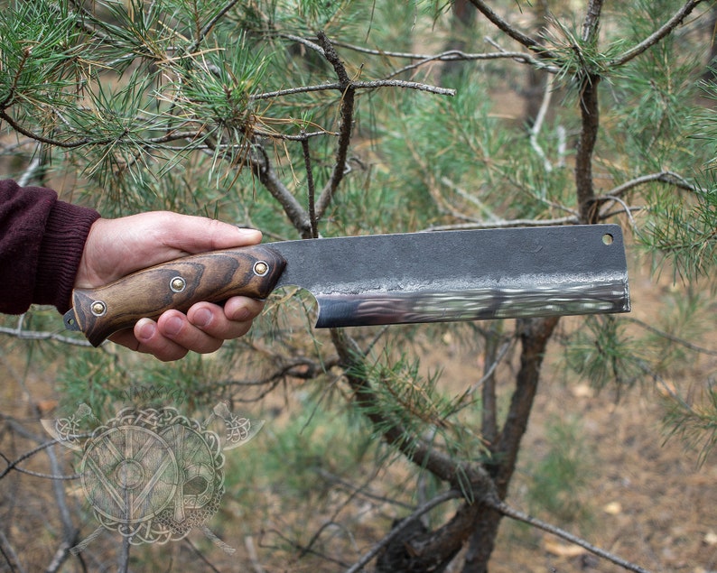 Big Bushcraft Hatchet 5 Machete Hatchet Knife Big Knife Etsy