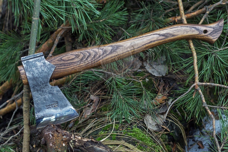 Middle Camping Axe With Long Handle Camping Axe Bushcraft Etsy